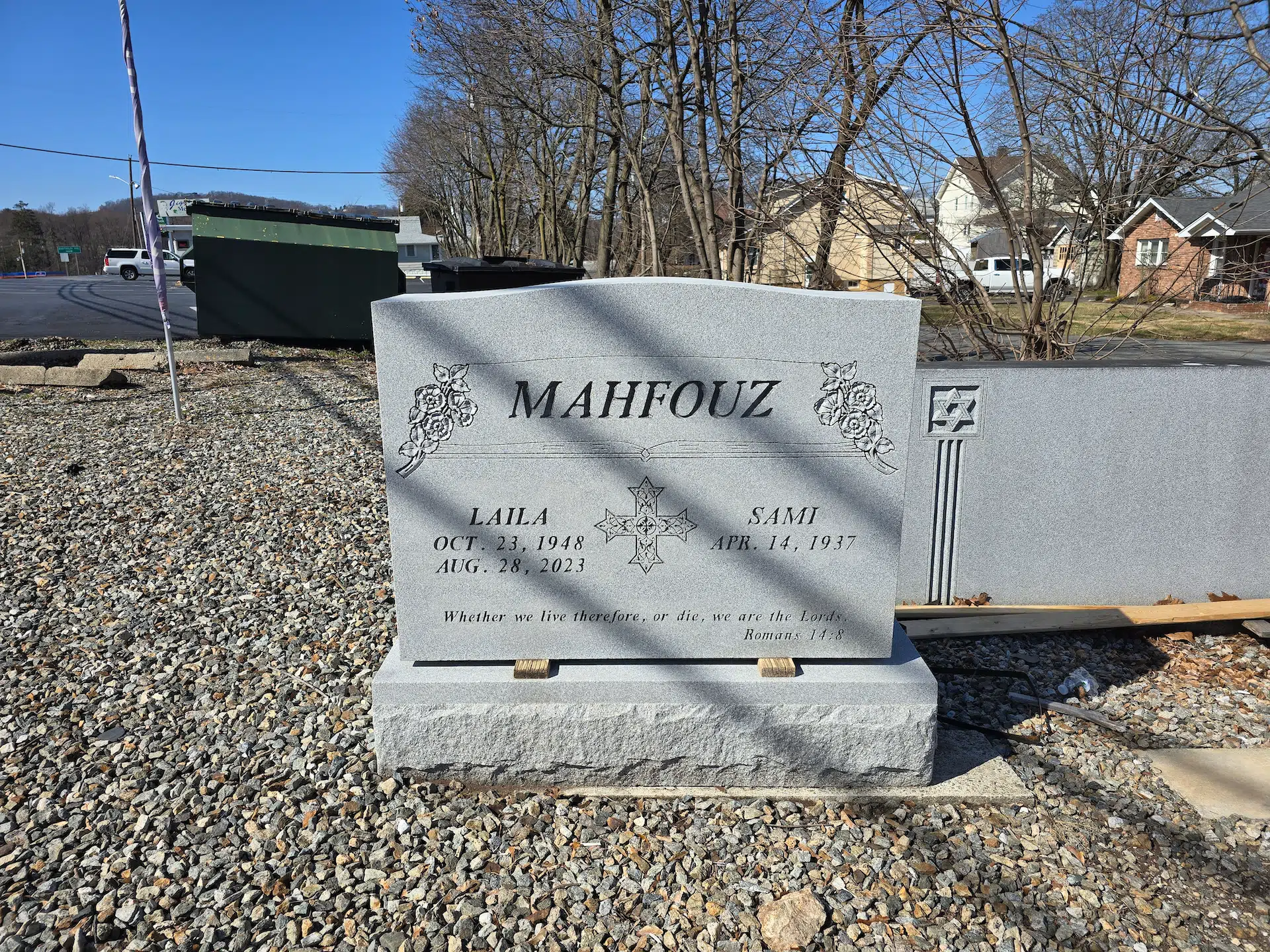granite Headstone Engraving / Etching hand-carved by NJ Headstone Engraving in NJ — image 3